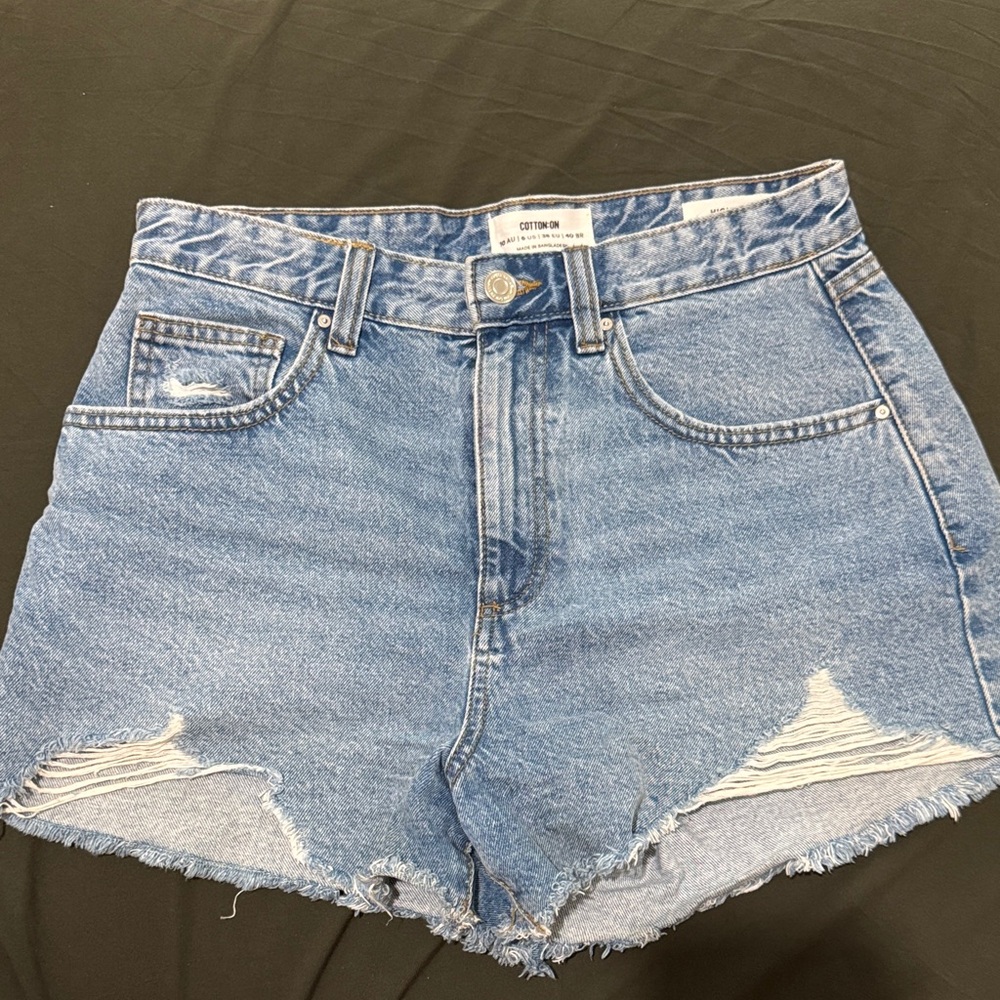 Cotton On Light Blue Jean Shorts